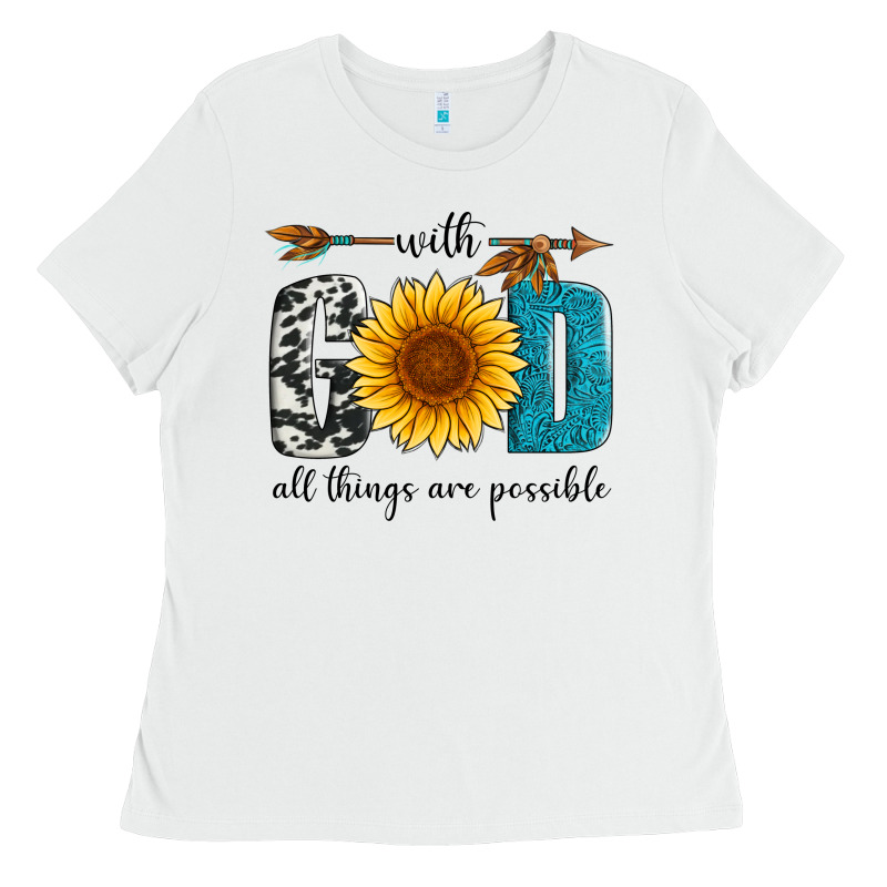 With God All Things Are Possible Ladies Tee by Artiststas | Teevron