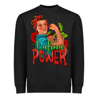 Black latina power strong woman Heavyweight Sweatshirt - Jasminsmagicworld