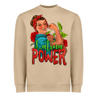 Mushroom latina power strong woman Heavyweight Sweatshirt - Jasminsmagicworld