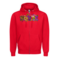 Red Mardi Gras Day nurse Zipper Hoodie - HowdyJamesFarm