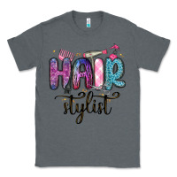 Charcoal Heather hair stylist Classic Tee - MaliasSmallBusiness