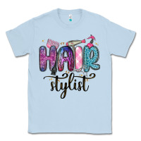 Dusty Blue hair stylist Classic Tee - MaliasSmallBusiness