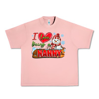 Salmon i love being a nanny Urban Heavy Tee - MaliasSmallBusiness