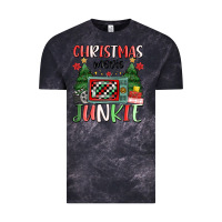Cloud Black Christmas movie junkie Vintage Tee - MaliasSmallBusiness