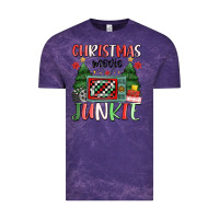 Cloud Purple Christmas movie junkie Vintage Tee - MaliasSmallBusiness