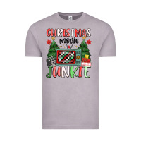 Vintage Zinc Christmas movie junkie Vintage Tee - MaliasSmallBusiness