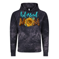 Cloud Black blessed mom with sunflower Vintage Hoodie - NancyCooperArtShop