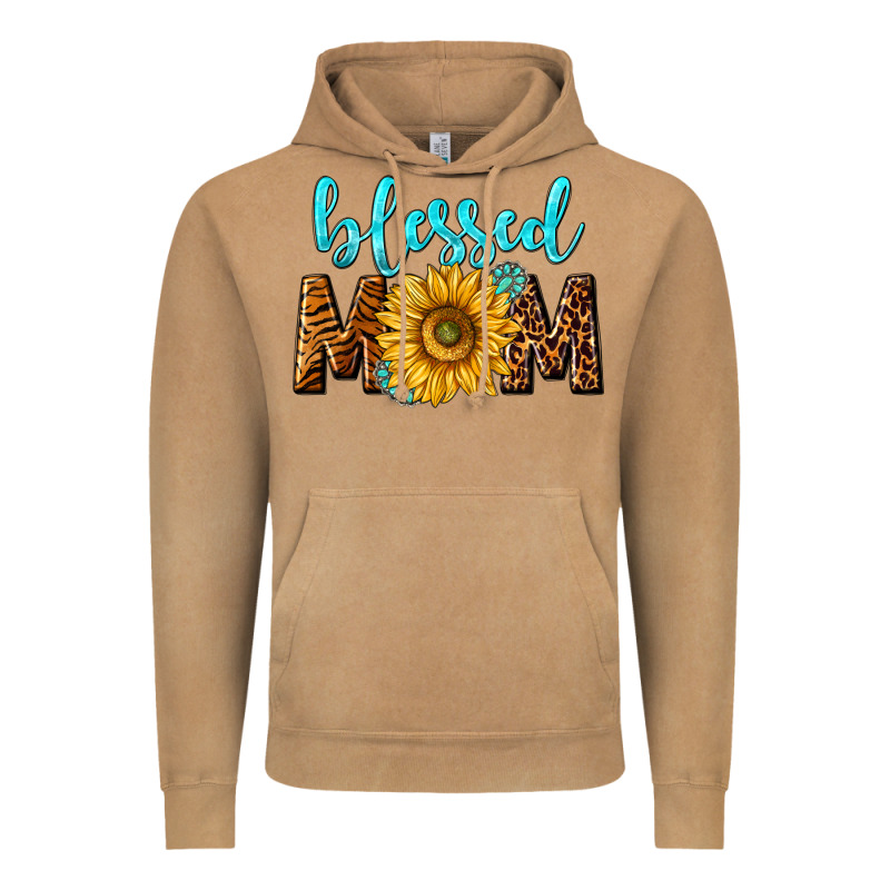 Blessed Mom With Sunflower Vintage Hoodie by NancyCooperArtShop | Teevron