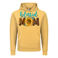 Vintage Mustard blessed mom with sunflower Vintage Hoodie - NancyCooperArtShop