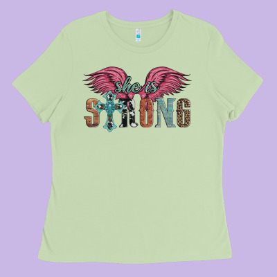 She Is Strong Ladies Tee Designed By Artiststas