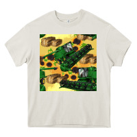 Cream harvester seamless pattern Heavy Core Tee - BundleAndBundleShop