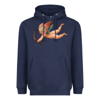 Navy cupid olivia Heavyweight Hoodie - OliviaCreatesArt