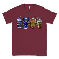 Burgundy Police Coffee Classic Tee - CowhideDigitalArt