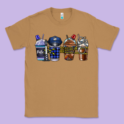 Police Coffee Classic Tee Designed By Cowhidedigitalart