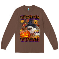 Chestnut Halloween Hedgehog Trick Or Treat Long Sleeve Tee - LillyAllenDesigns