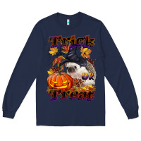 Navy Halloween Hedgehog Trick Or Treat Long Sleeve Tee - LillyAllenDesigns