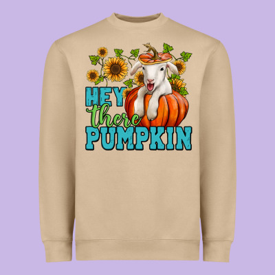 Hey There Pumpkin Lamb Heavyweight Sweatshirt Designed By Jasminsmagicworld