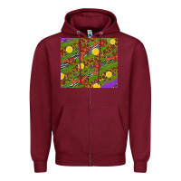 Burgundy Mardi Gras Crabs and lemons tumbler Zipper Hoodie - HowdyJamesFarm