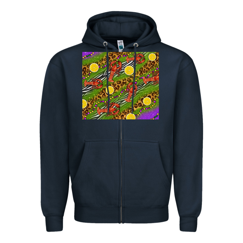 Mardi Gras Crabs And Lemons Tumbler Zipper Hoodie by HowdyJamesFarm | Teevron
