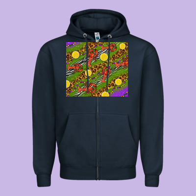 Mardi Gras Crabs And Lemons Tumbler Zipper Hoodie Designed By Howdyjamesfarm
