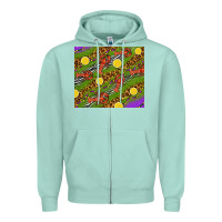 Seafoam Mardi Gras Crabs and lemons tumbler Zipper Hoodie - HowdyJamesFarm