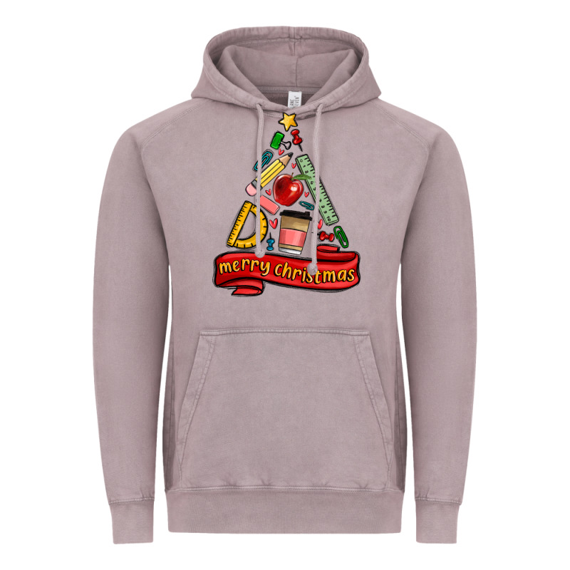 Teacher Tools Christmas Tree Vintage Hoodie by MaliasSmallBusiness | Teevron