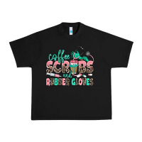 Black coffee scrubs and rubber gloves Urban Heavy Tee - MaliasSmallBusiness