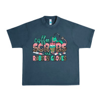 Midnight Navy coffee scrubs and rubber gloves Urban Heavy Tee - MaliasSmallBusiness
