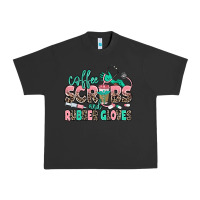 Pigment Black coffee scrubs and rubber gloves Urban Heavy Tee - MaliasSmallBusiness