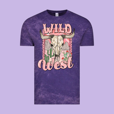Wild West Vintage Tee Designed By Maliassmallbusiness