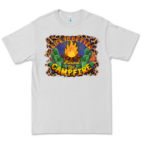 Dove Grey life is better around the campfire Premium Tee - BarkalooDesign