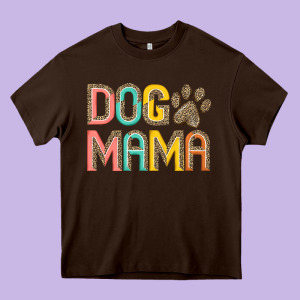 Dog Mama Heavy Core Tee Designed By Jahusdesignshop