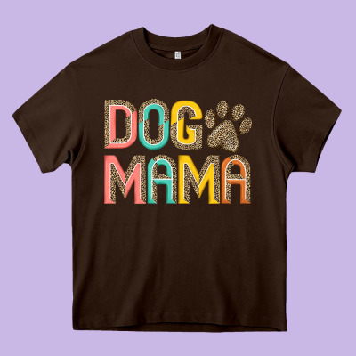 Dog Mama Heavy Core Tee Designed By Jahusdesignshop