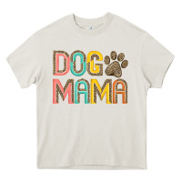 Cream dog mama Heavy Core Tee - JahusDesignShop