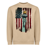 Mushroom statue of liberty torch Heavyweight Sweatshirt - BarkalooDesign