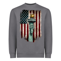 Storm statue of liberty torch Heavyweight Sweatshirt - BarkalooDesign