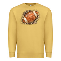 Antique Gold American Football Leopard Premium Sweatshirt - CowCowDesign
