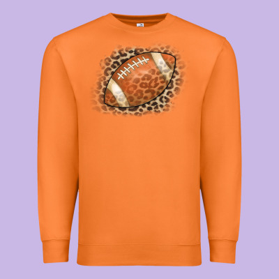 American Football Leopard Premium Sweatshirt Designed By Cowcowdesign