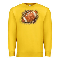 Lemon American Football Leopard Premium Sweatshirt - CowCowDesign