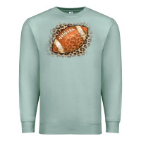 Seafoam American Football Leopard Premium Sweatshirt - CowCowDesign