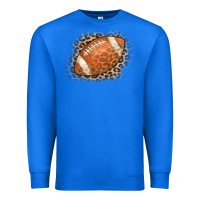 True Royal American Football Leopard Premium Sweatshirt - CowCowDesign