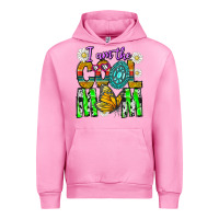 Fuchsia Pink I'm The Cool Mom Urban Hoodie - CowhideDigitalArt