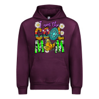 Mauve Wine I'm The Cool Mom Urban Hoodie - CowhideDigitalArt
