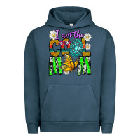 Pigment Midnight Navy I'm The Cool Mom Urban Hoodie - CowhideDigitalArt