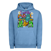 Pigment Pebble Blue I'm The Cool Mom Urban Hoodie - CowhideDigitalArt