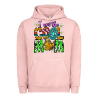 Pigment Salmon I'm The Cool Mom Urban Hoodie - CowhideDigitalArt