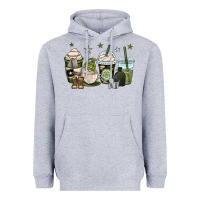 Heather Grey us army coffee cups Heavyweight Hoodie - OliviaCreatesArt