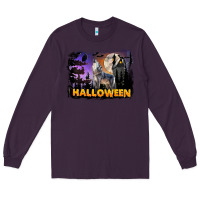 Plum Halloween Wolf Long Sleeve Tee - LillyAllenDesigns