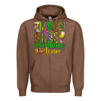 Chestnut Mardi Gras drinking team Zipper Hoodie - HowdyJamesFarm