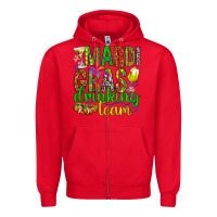Red Mardi Gras drinking team Zipper Hoodie - HowdyJamesFarm